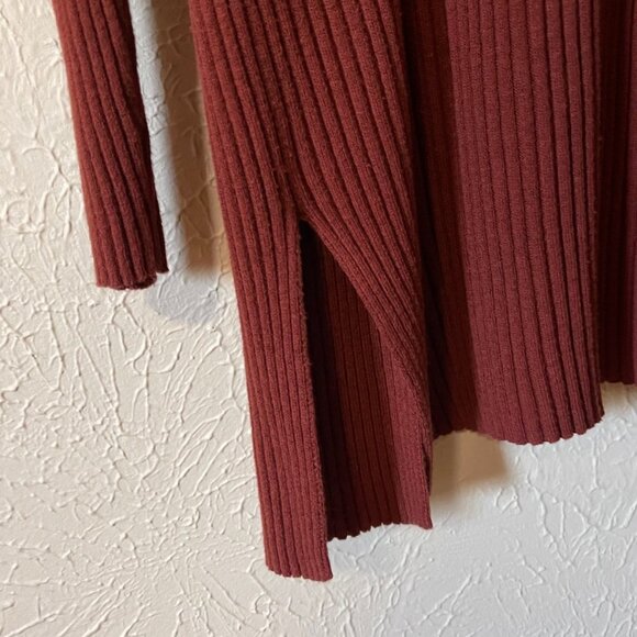 Abound Long Sleeve Open Front Ribbed Cardigan Sweater, Size L - Picture 4 of 4